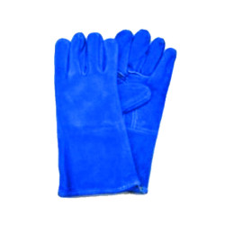 GUANTE AFELPADO AZUL CON REFUERZO