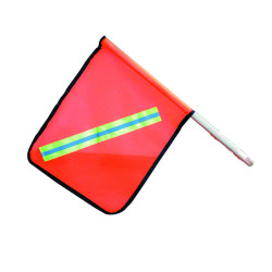 BANDEROLA DE MALLA FLOURECENTE CON CINTAS REFLEJANTES