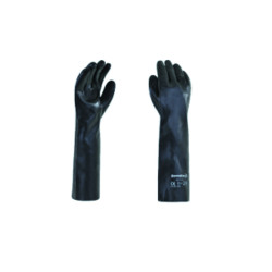 GUANTE PVC CONTRA ACIDOS 45 CM NEGRO 18 PULGADAS